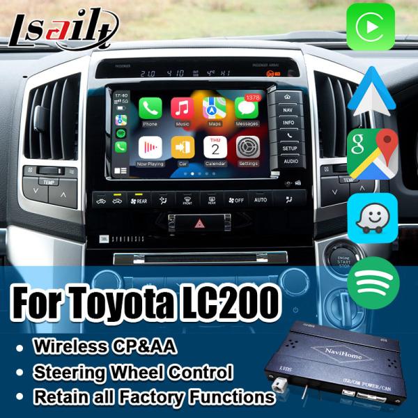 プラグアンドプレイ Apple CarPlayインターフェイス for Land Cruiser 200 2013-2021 多言語,360カメラ,逆カメラサポート