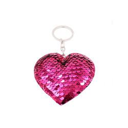 Plastic Shine Zinc Alloy Metal Personalized Keychain Gifts Rhinestone Lovely Heart Shape
