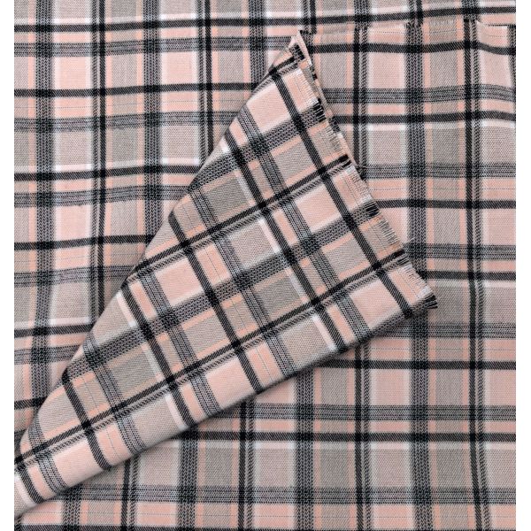 Trendy Pink Black Striped Textile Fabric for Fashionable Apparel Clothing Design