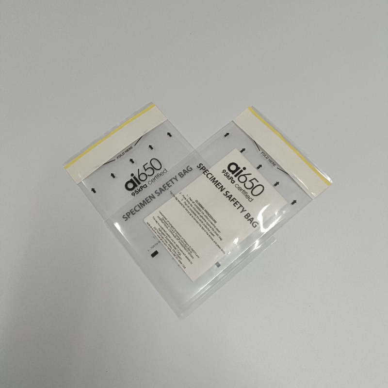 Сумка образца Biohazard LDPE пластиковая с печатанием логотипа