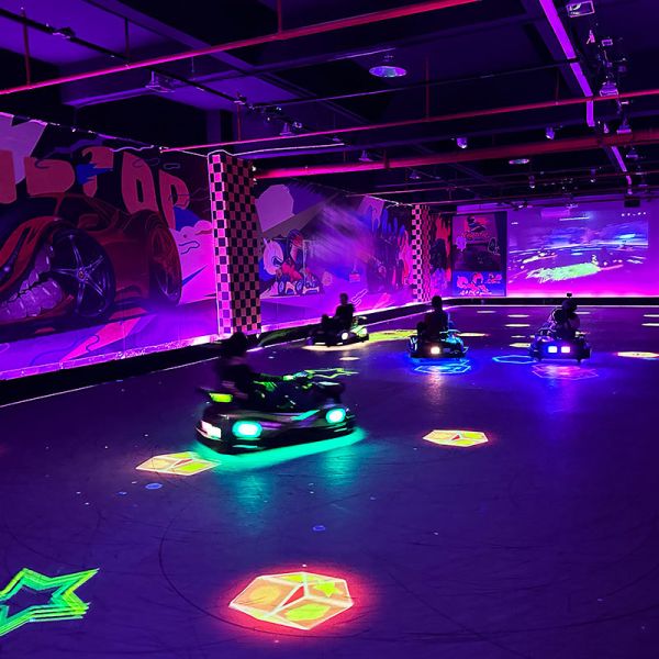 Ground Projection Entertainment Hall Kart Entertainment Experience Center Upgrade Live Action Kart Game With High Quality