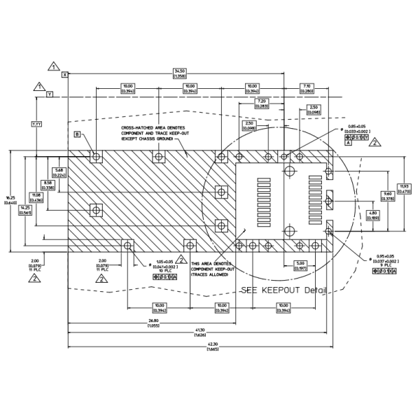 747370010 Through Hole SFP+ Cage Connector Equivalent To LP11F012