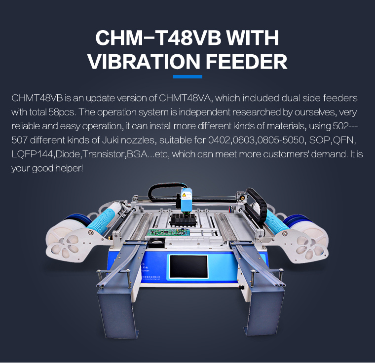 Идеальные фидеры CHMT48VB 58 + выбор двойной камеры зрения настольный и машина места