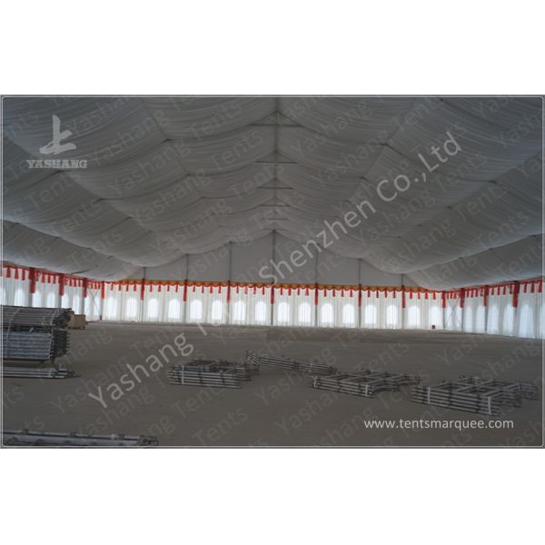 High Performance 1500 Seater Luxury Wedding Marquee Hire , Custom Marquee Decoration