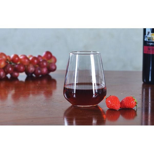 18oz Stemless Wine Tumbler , Stemless Water Glasses Great Visual Appearance