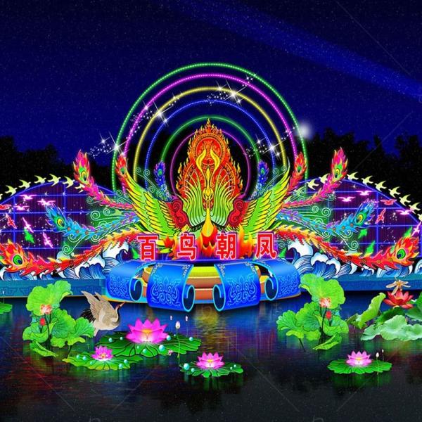 Themed Chinese Traditional Lantern Customized Light Show Handcrafted Lantern