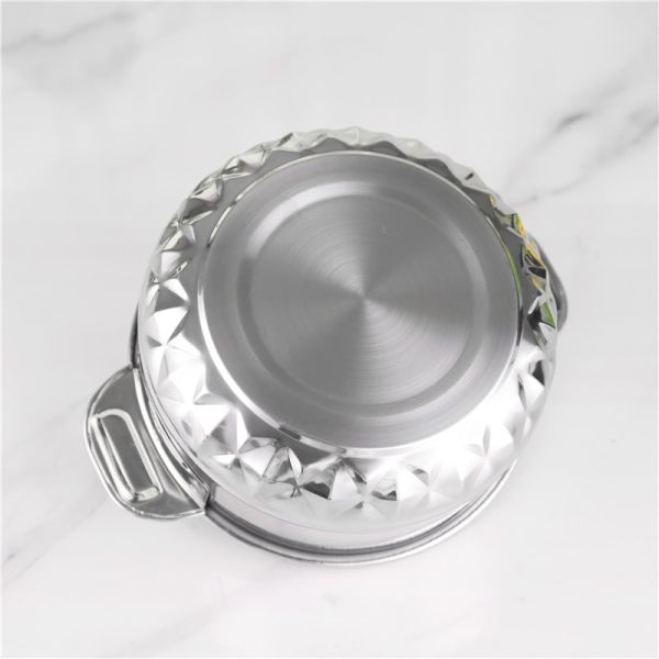 Double wall insulated stock pot set 4pcs kitchen cookware fresh box pot set