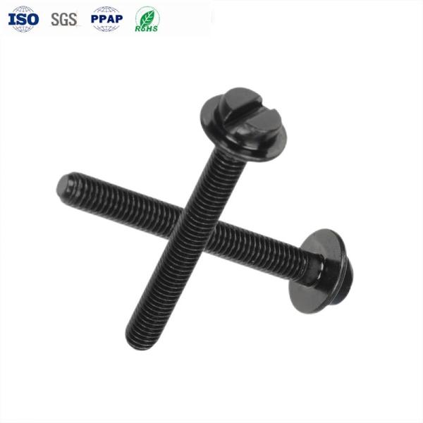 Acero al carbono Cerrojo largo Cerrojo negro de zinc con ranuras Cerrojo de cabeza plana no estándar 4.8 grado