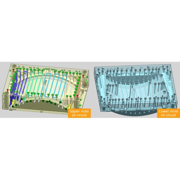 Metal SMC Compression Molding Fan Cover Mold 100K-500K Shots