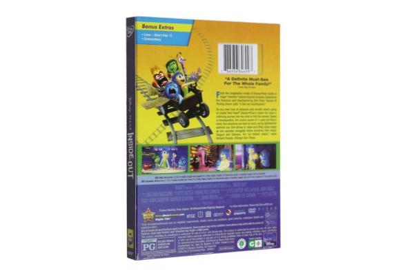 2016 newest Inside Out disney movie children carton dvd with slip cover wholesale supplier