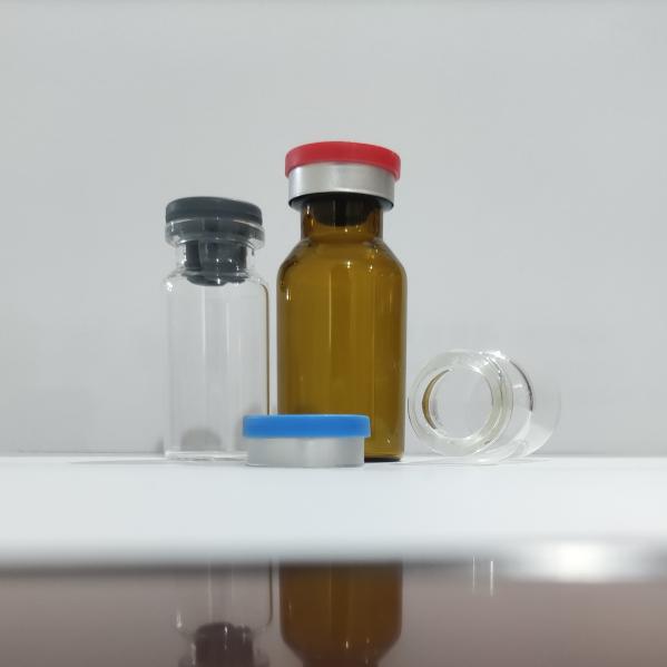 1-100ml Clear Amber Tubular Glass Vials Injection Glass Vials With Rubber Stopper