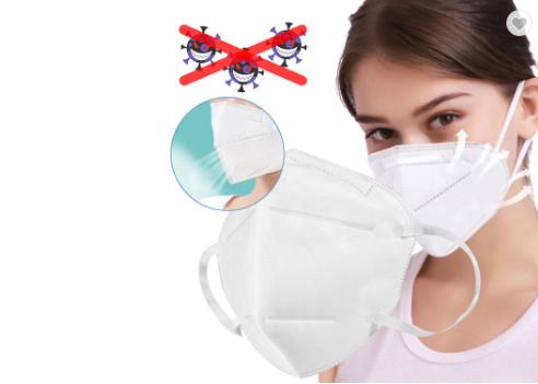 KN95 Folding FFP2 Mask Disposable 4 Layer Protection For Personal Respiratory Protection