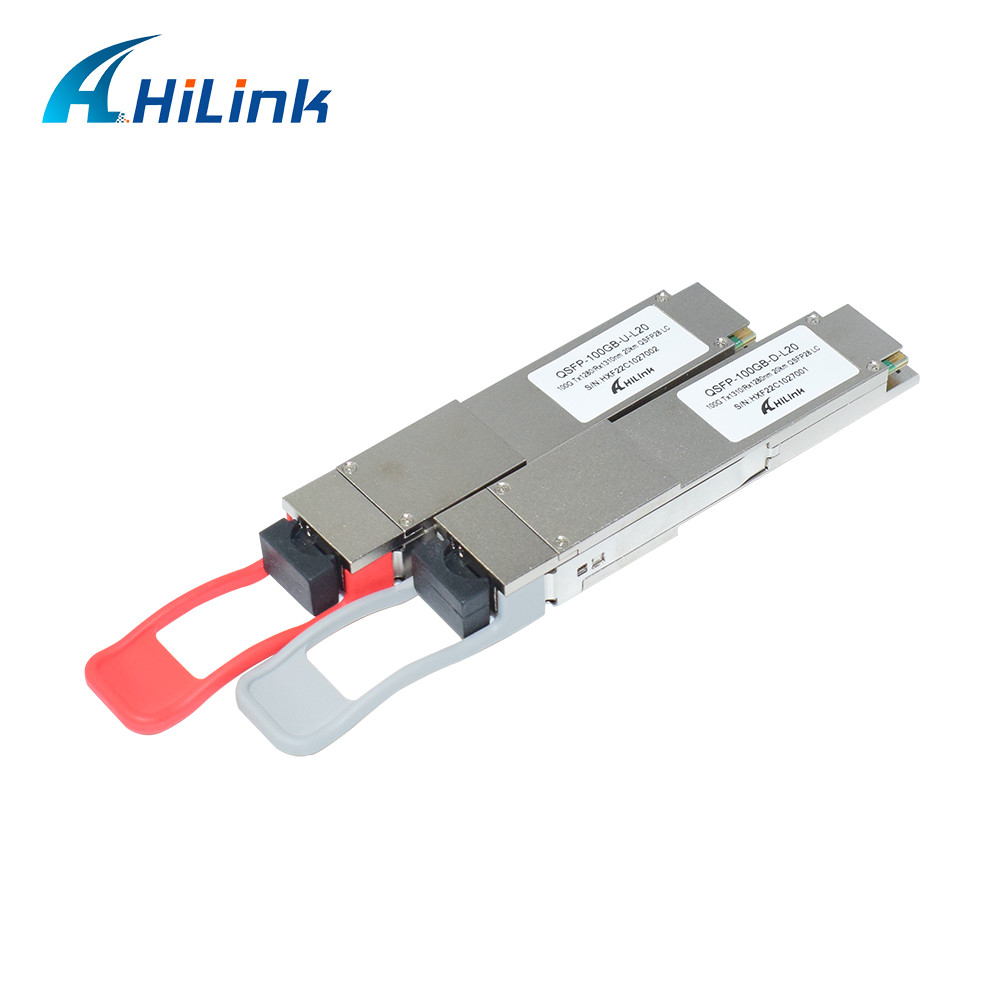 Волокна приемопередатчика 1280/1310nm 4WDM 20KM LC режим DDM симплексного BiDi QSFP28 одиночного одиночный