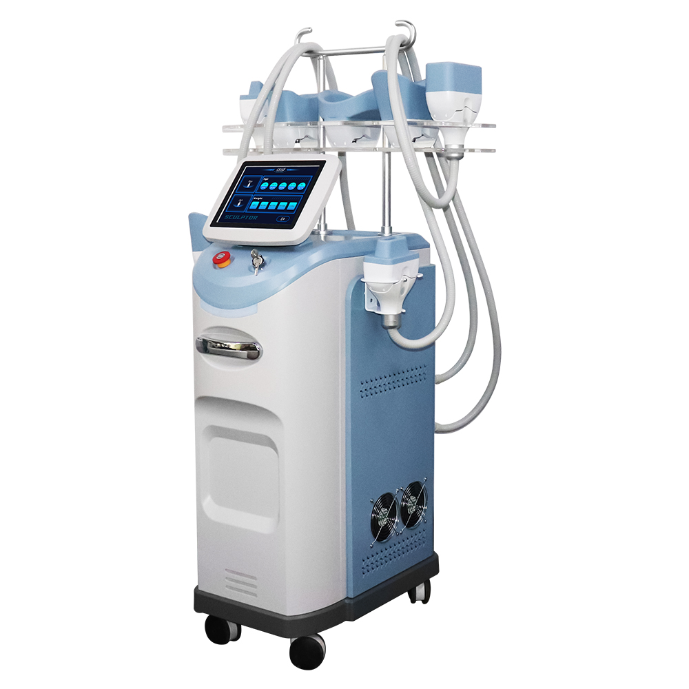 5 ручек Cryolipolysis уменьшая жировые отложения корпуса холодильника машины замерзая 360 градусов