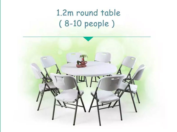 портативная машинка круглого стола HDPE 5ft пластиковая складная для на открытом воздухе события партии