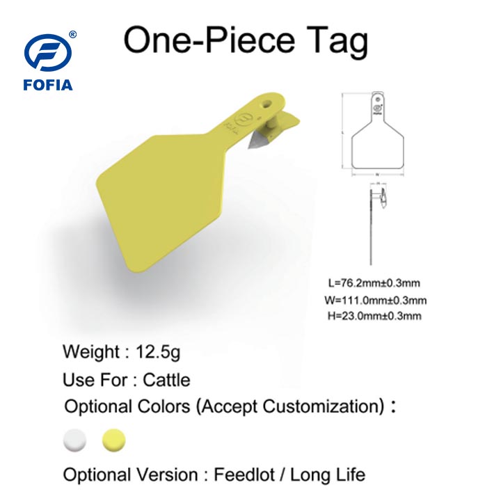 Wholesale Custom Sheep Ear Tag One-piece TPU Livestock Earring Tags Laser Printing Animal Ear Tag for Sale