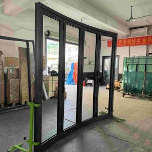 Curved Thermal Break Aluminum Folding Door Good Sealing