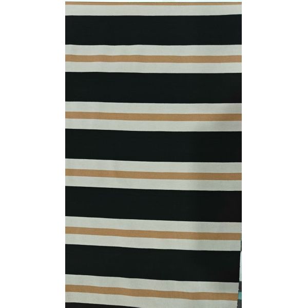 Tissu tricoté rayé confortable, de haute qualité et résistant à l'usure pour T-shirt