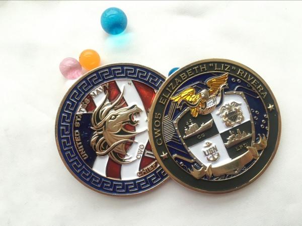 Customized High Quality Antique Metal Souvenir Antique Military Challenge Coins Promotional Merchandise Coin