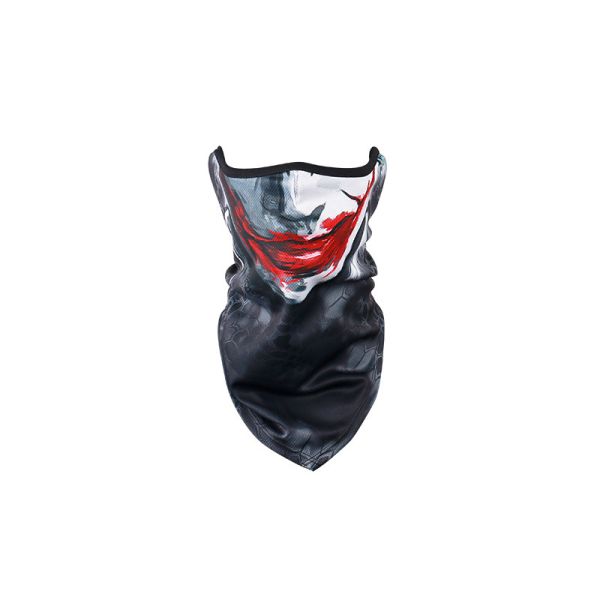 Sweat-proof Breathable Comfortable Pattern Outdoor Riding Bicycle Mouth Shield Motorcycle Face Mouth Shield Neck Head Scarf