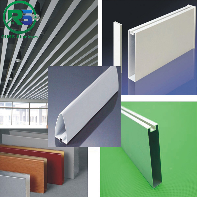 Plafond métallique en suspension linéaire pour décoration