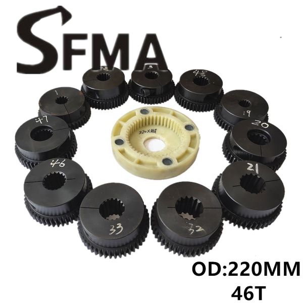 Engine Parts 220MM 46Teeth Coupling Connection Plate
