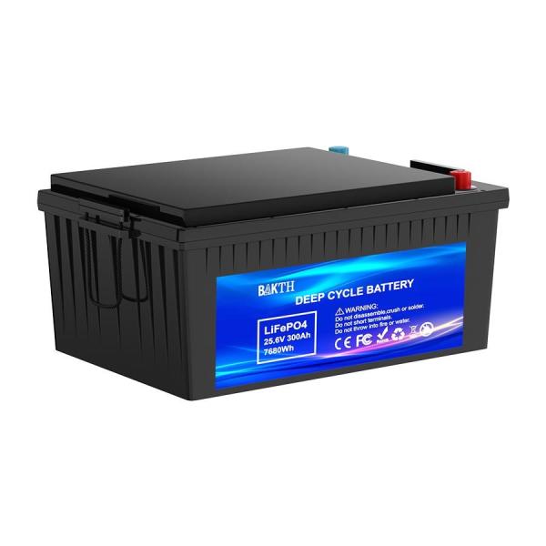 Batterie au lithium 24V haute efficacité 300Ah pour batterie au lithium LiFePO4 à décharge profonde