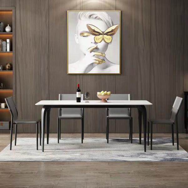 o jantar de couro do quadro do metal 150kg preside o quadro de aço carbono da altura de Seat de 16 polegadas que janta a cadeira