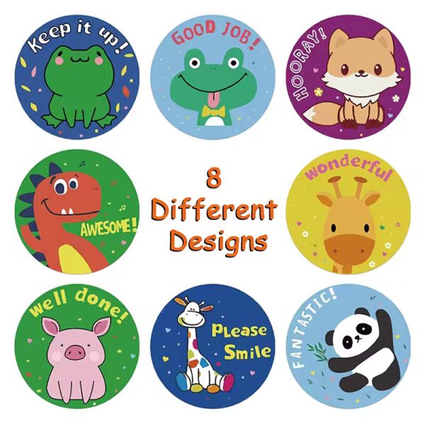 Cute Animals Motivational Personalised Teacher Stickers For Reward Encourage Students