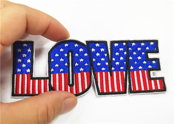 Custom 3D Puff Letter Embroidery Patches Iron - On Or Sew - On Garment