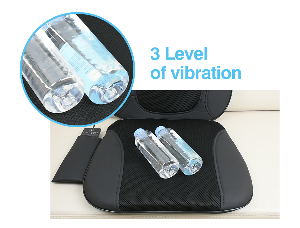 Kusyen Urut Multi-function Air Compression Shiatsu Vibrating Massage Cushion Car Massage Seat Back Massager