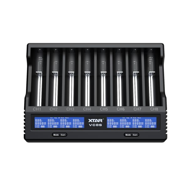 VC8S Li Ion Battery Chargers 3A Universal Battery Charger With LCD Display