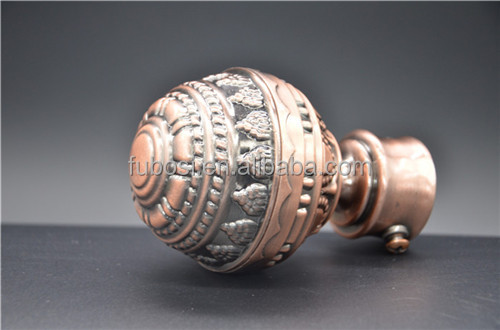High Quality Window Metal Curtain Rod Finials for Home Decorative