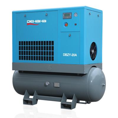Compressor de ar portátil 15kW 20 HP Tipo parafuso Compressor de ar de 500 litros