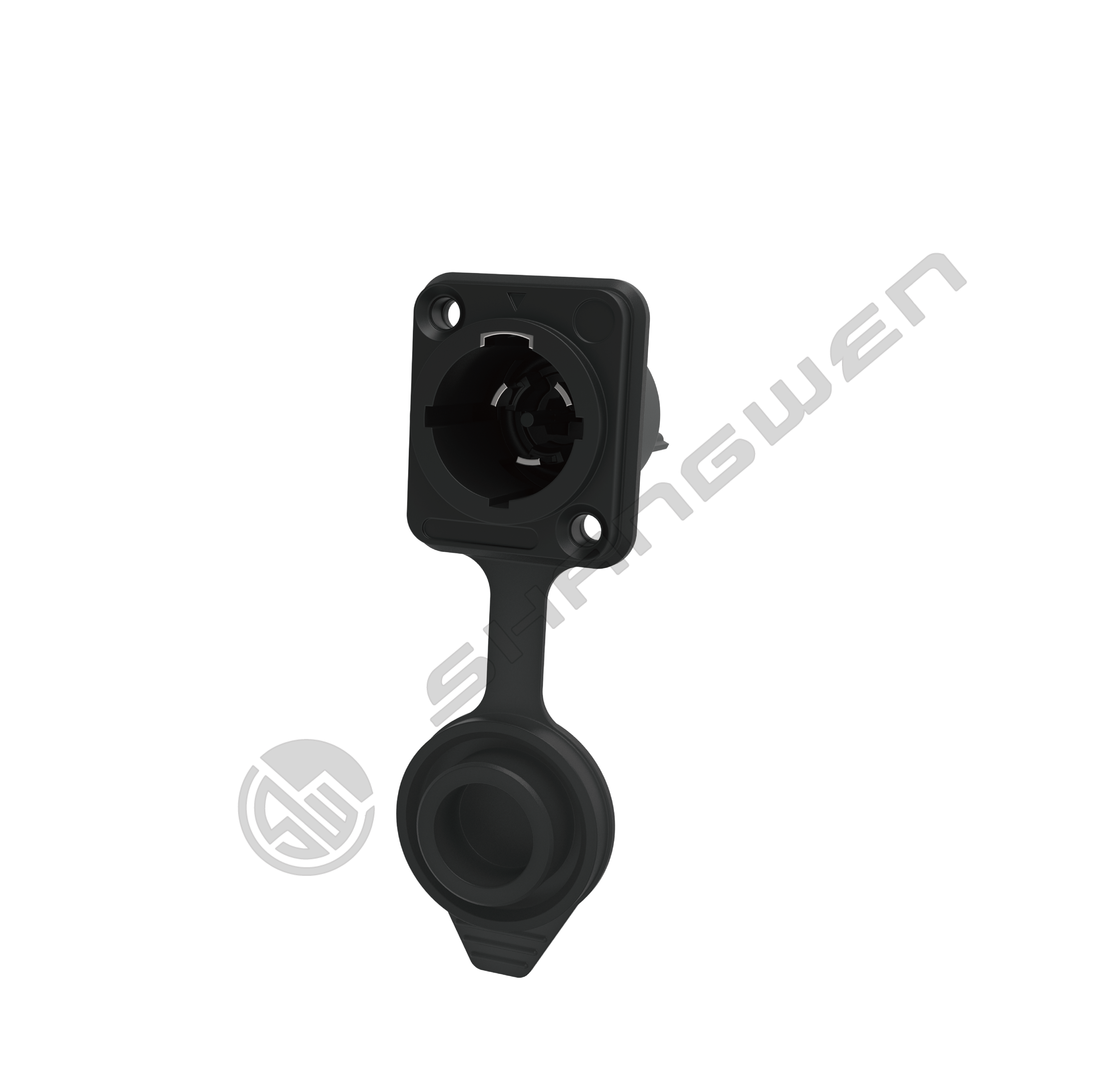 IP65 Outdoor Panel Mount Power Socket 3-Pin Male Audio Connector with LED Display 20A Chassis Socket for Audio Power Solutions