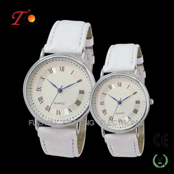 Classical Stylish Leather Strap Quartz  Wrist Watches for Lovers/Couple