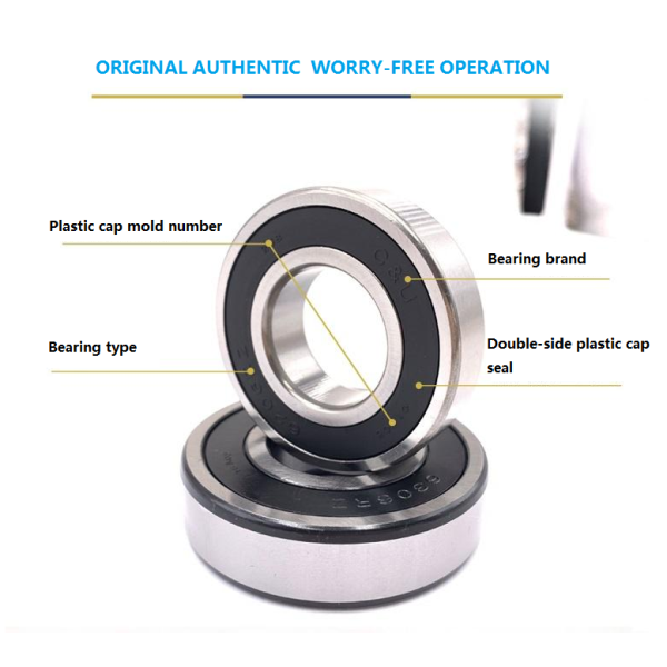 Deep Groove Ball Bearing Water Pump Parts 6203RZ 6203RS Open Seal For Washing Machine