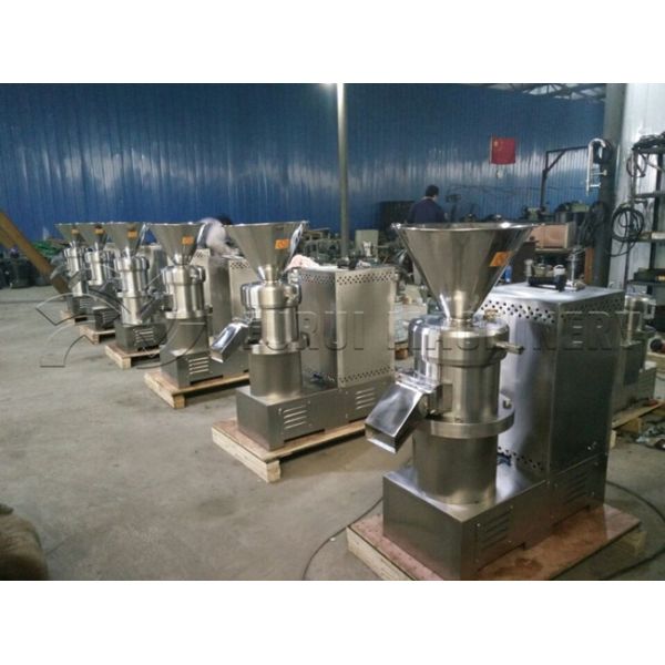 Commercial Nut Grinder Nut Butter  Heat Treatment Process 7.5 Kw Motor Power