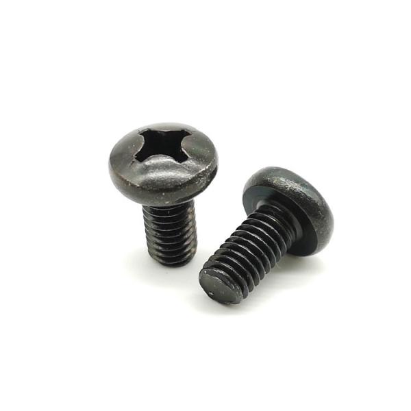 Small 18-8 Stainless Steel Machine Screws Black Zinc Phillips Round Head Machine Screw