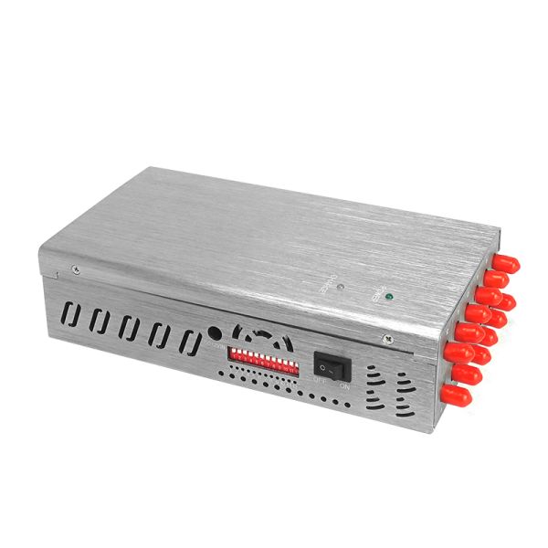 Сигнал преграждая портативный Jammer сигнала сотового телефона для 2G 3G 4G 5G GPS Wifi 12 антенны