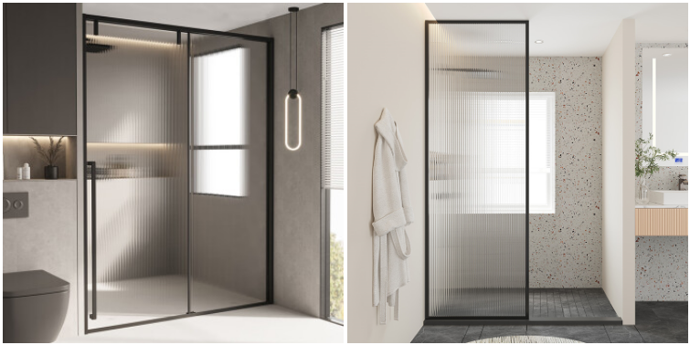 CCC Shower Room Sliding Door Explosion Proof Tempered Glass Panel