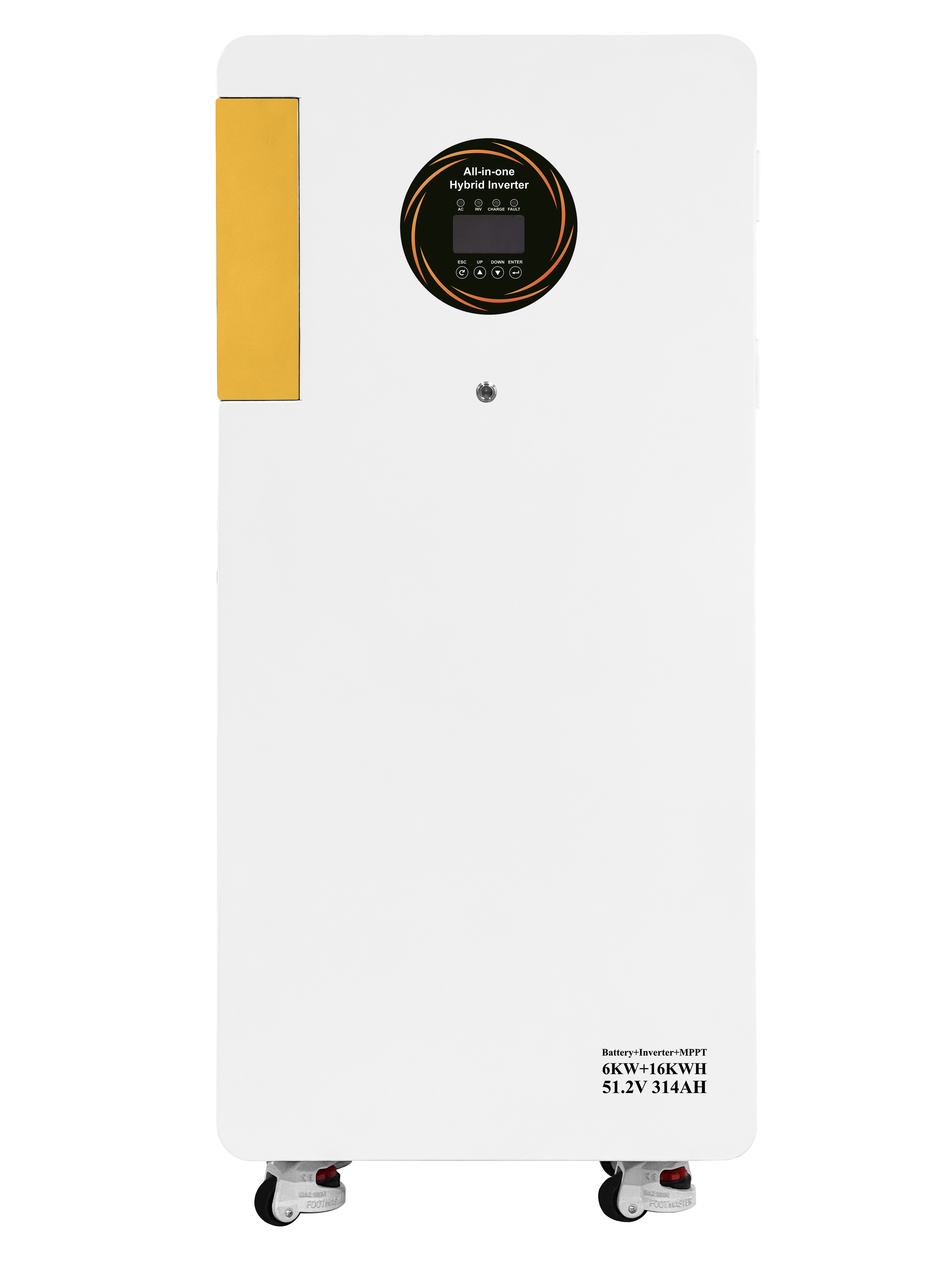 6KW 16KWh All‑in‑One Movable ESS,51.2V LiFePO4 Battery,MPPT Solar Input,Long‑life Cycles Off‑Grid Home Energy Backup