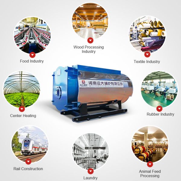 Fire Tube Wet Back High Efficiency Gas Boiler 1 Ton - 20 Ton Boiler Capacity