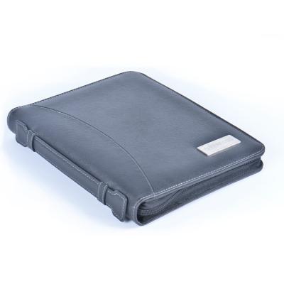 Pasta de negócios portátil à prova d'água couro notebook portátil
