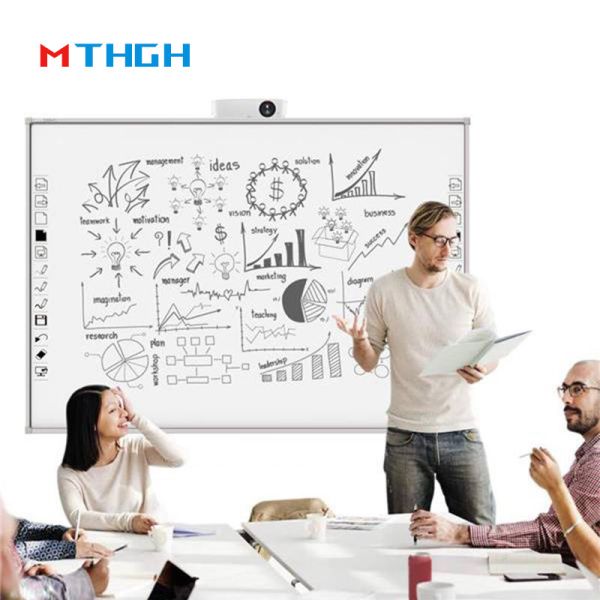 86 Inch Smart Interactive Whiteboard with 10-Point Touch and Android/Windows10 Support