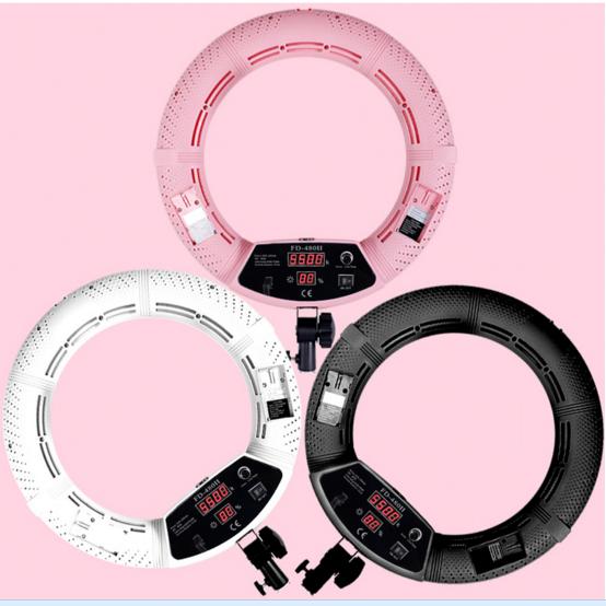 FD-480II 96W Dimmable 18 Inch LED Ring Light with Optional Accessories for Beauty Salon Permanent Makeup Studio