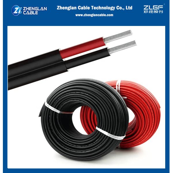 XLPO Insulation PV Solar Cable RED Black 6mm2 Wire 10 AWG