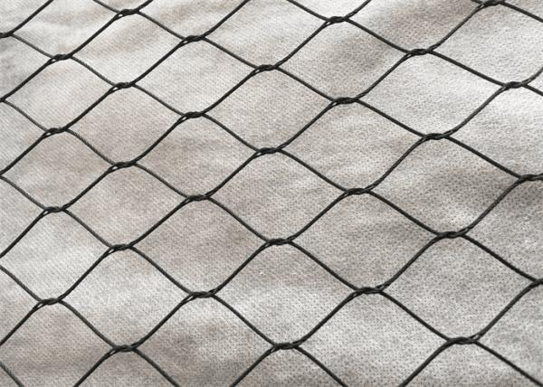 Ferruled Black Oxide Cable Mesh 7X7 Stainless Steel Monkey Flexible Metal Netting