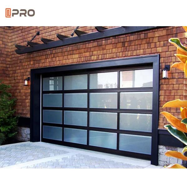 Smart Sectional Aluminum Garage Door 8x7 Clear Parts Glass  Material