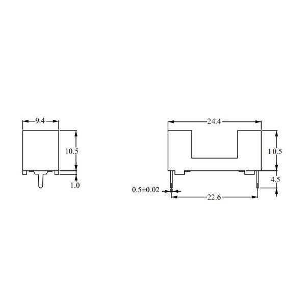 Держателя PCB снабжения жилищем 5x20mm PA PTF-78 PTF78 патрон предохранителя электрического керамический стеклянный настоящий